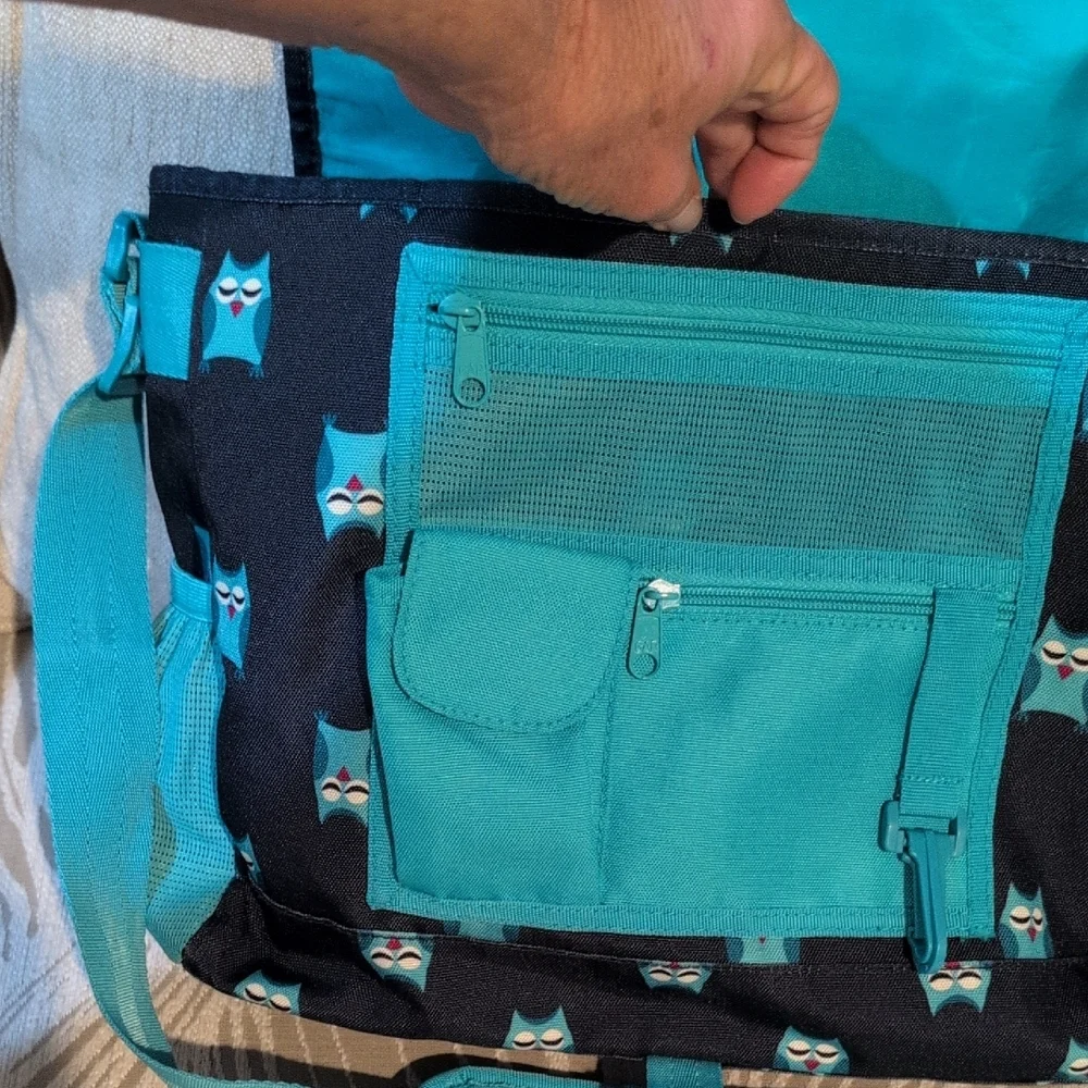 Gap Navy Blue And Teal Owl School Bag -